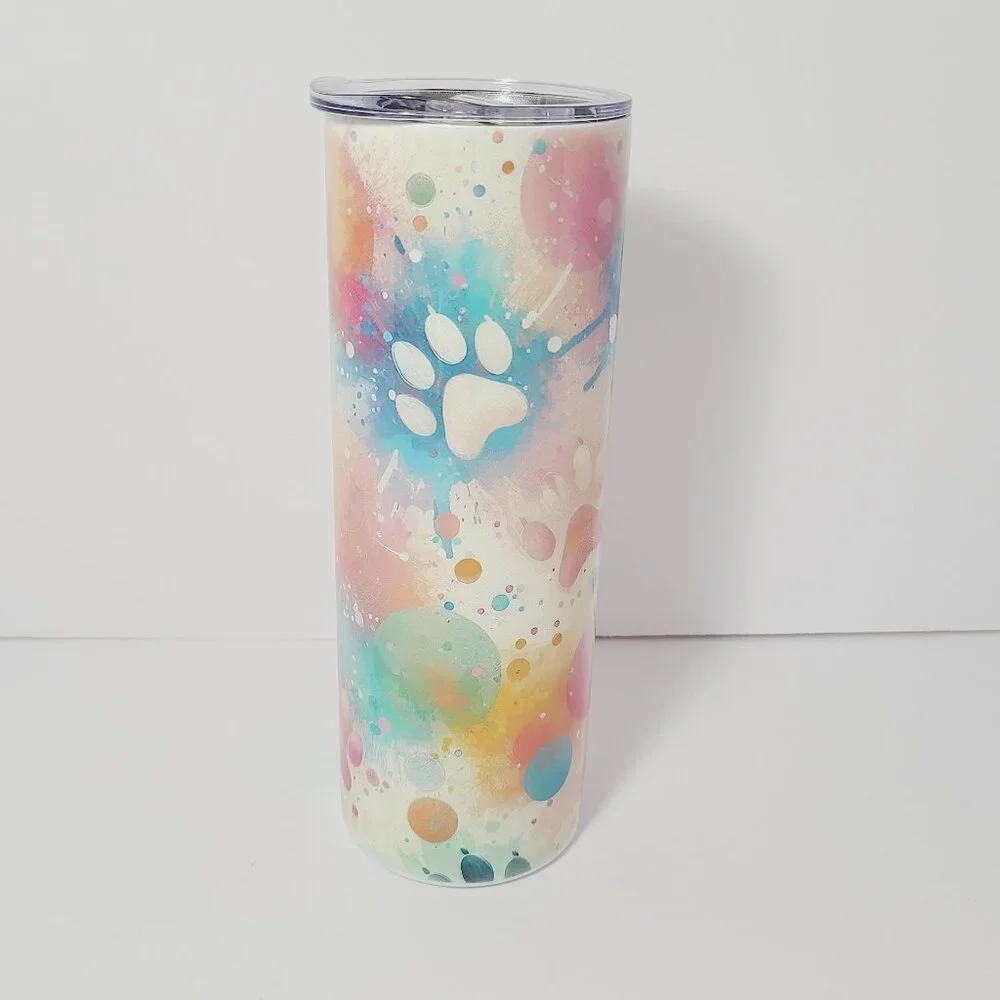 Pawprint Tumble 20 oz Sublimated by Scott Heil | The Crowing Hen - Picture 2 of 5